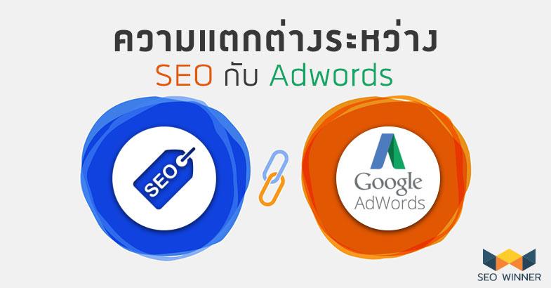 ความแตกต่างระหว่าง SEO กับ Adwords by seo-winner.com